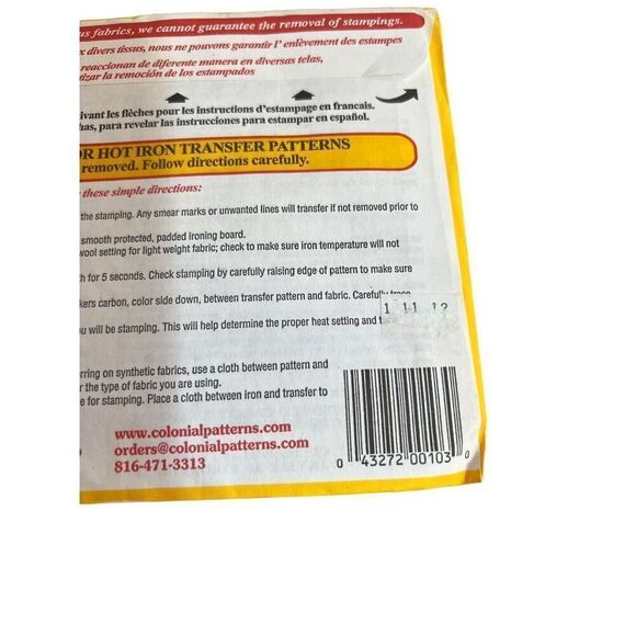 Aunt Marthas Hot Iron Transfers Proud To Be An American Embroidery Vintage 4022 - Picture 4 of 5